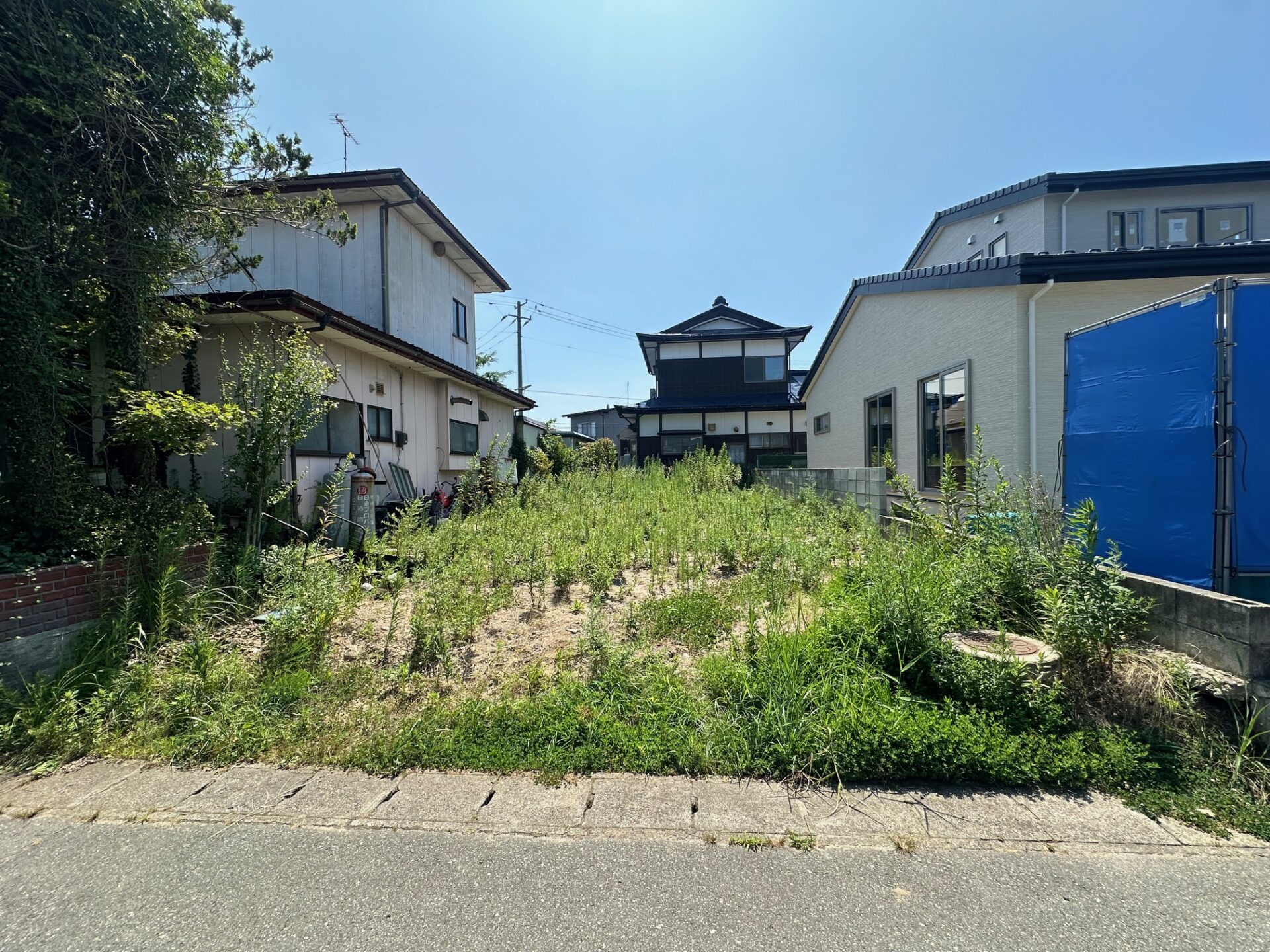 【売地】土崎港相染町　メガ土崎店うしろの住宅地