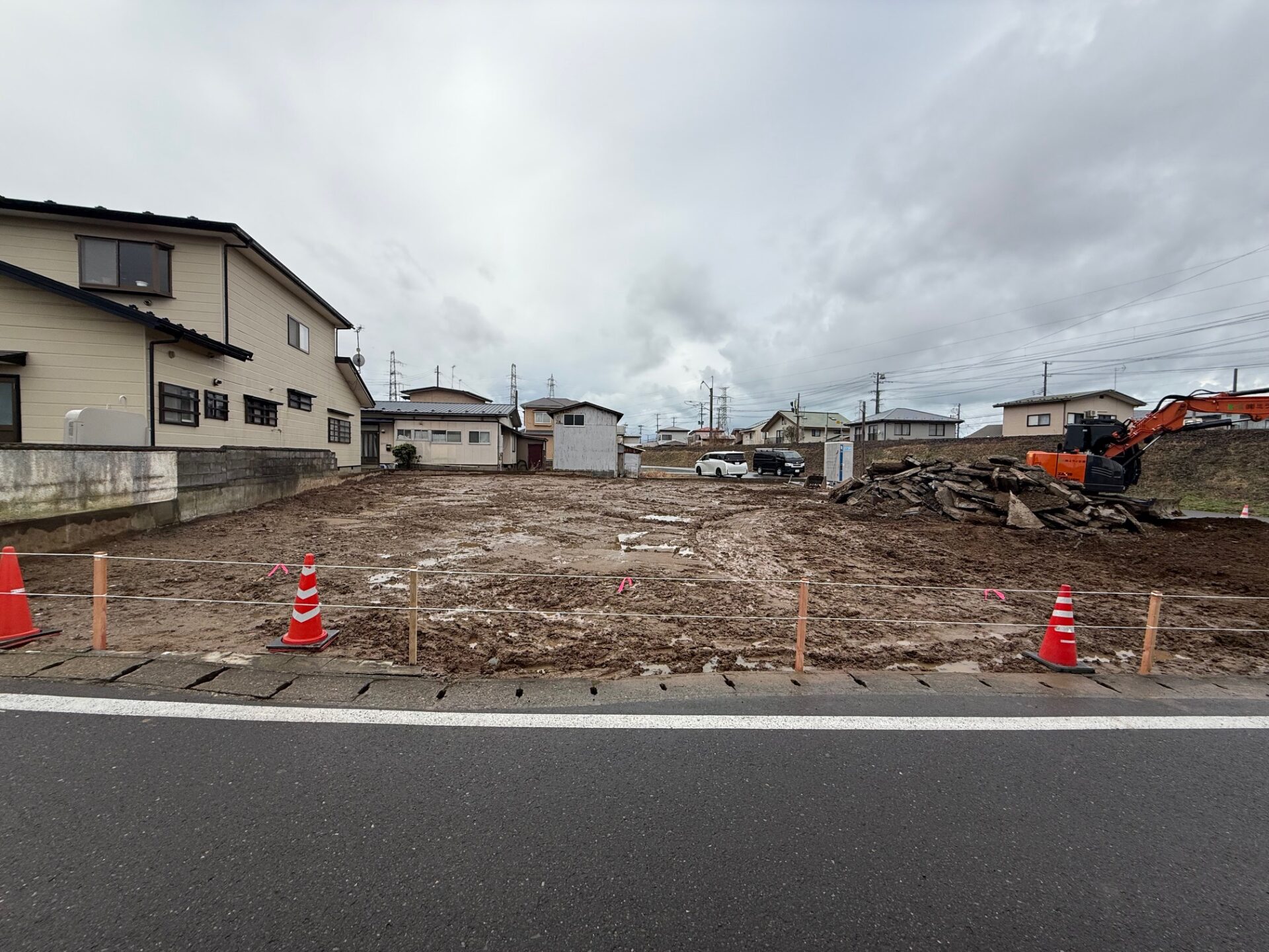 本日牛島西３丁目土地お引渡しでした